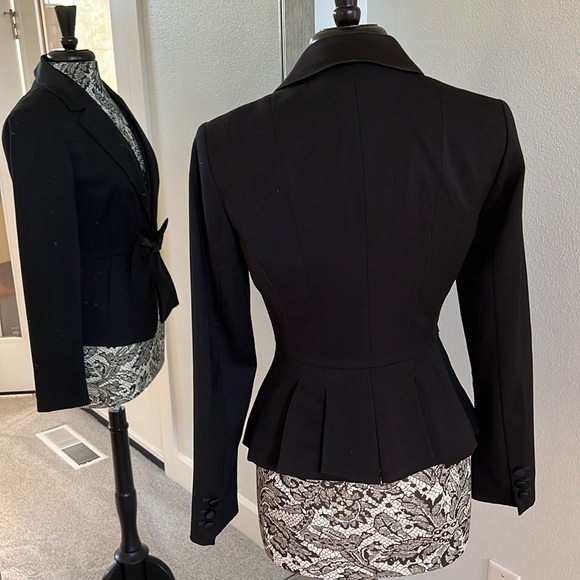 White House Black Market Black Jacket Size 4 - Picture 6 of 14